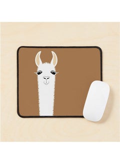 Llama Portrait 9 Mouse Pad Multicolour