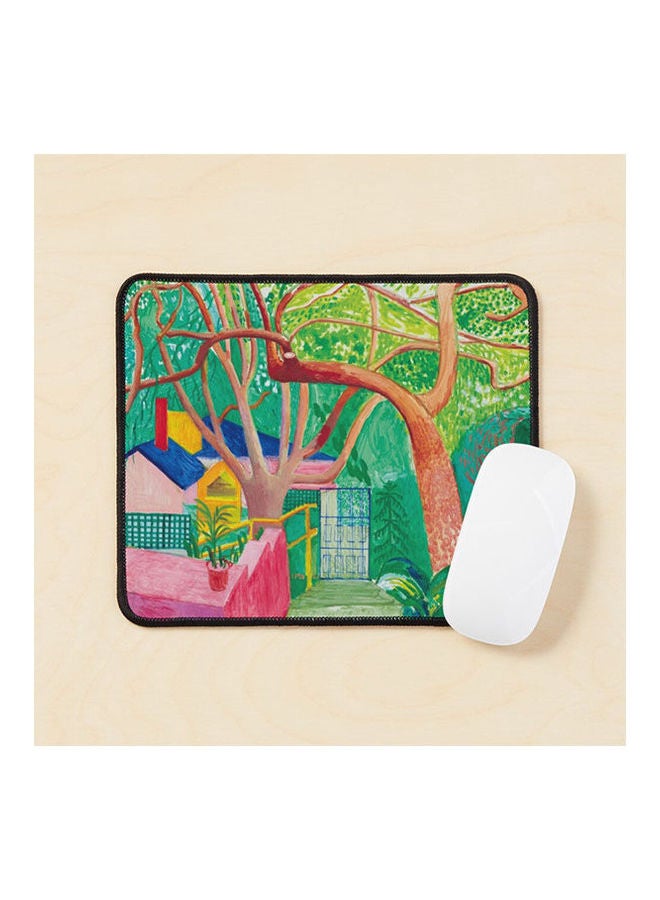 Generic David Hockney The Gate Mouse Pad Multicolour 
