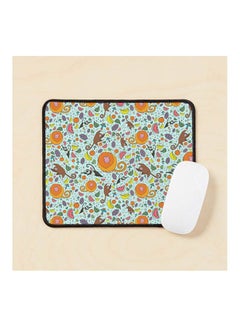 Monkeys In Blue Mouse Pad Multicolour