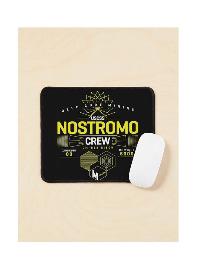 Nostromo Alien T Shirt Weyland Shirt Aliens Shirt Retro 80S Mouse Pad Multicolour 
