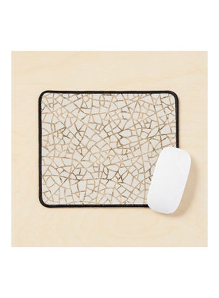 Geometric Cracks Pattern Mouse Pad Gold - v1643475057/N52501538A_1