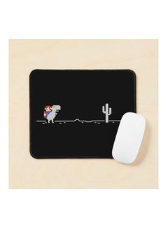 Riding The Little T Rex Without Internet Connection At Night Mouse Pad Multicolour