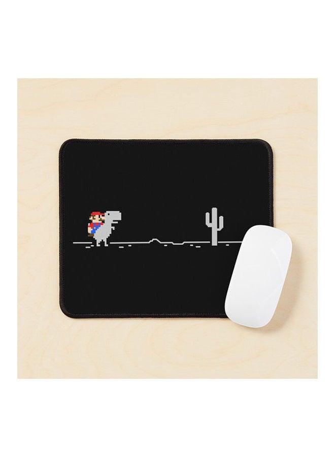 Generic - Riding The Little T Rex Without Internet Connection At Night Mouse Pad Multicolour - Image 1