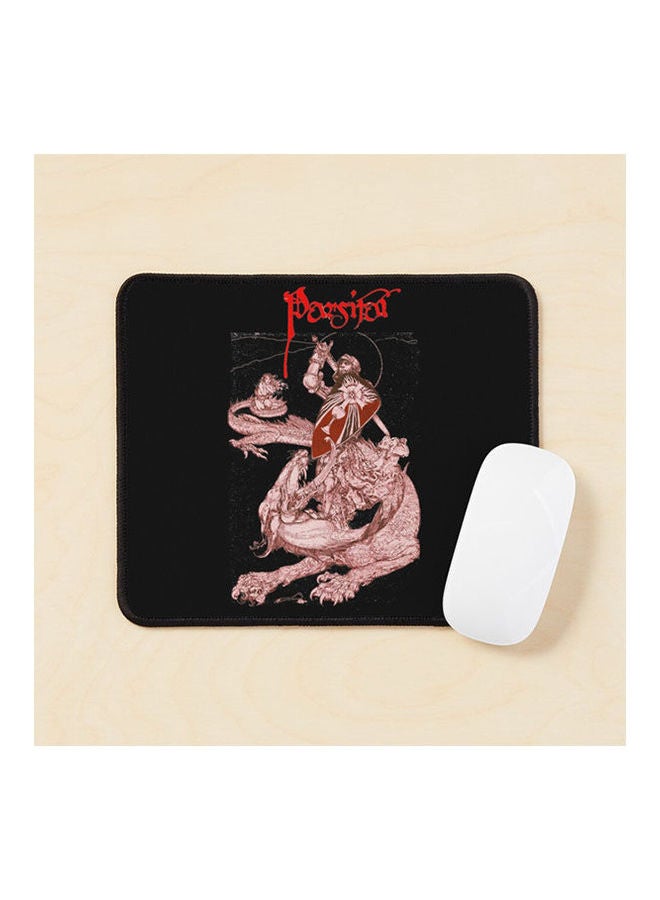 Generic Perceval And Dragon Quest Of Holy Grail Red Black Fantasy Collection Mouse Pad Multicolour 