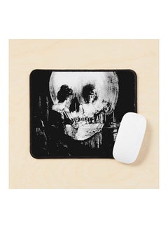 Woman With Halloween Skull Reflection In Mirror Mouse Pad Multicolour - v1643475078/N52505661A_1