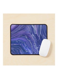 Lavender Marble Abstraction Mouse Pad Multicolour