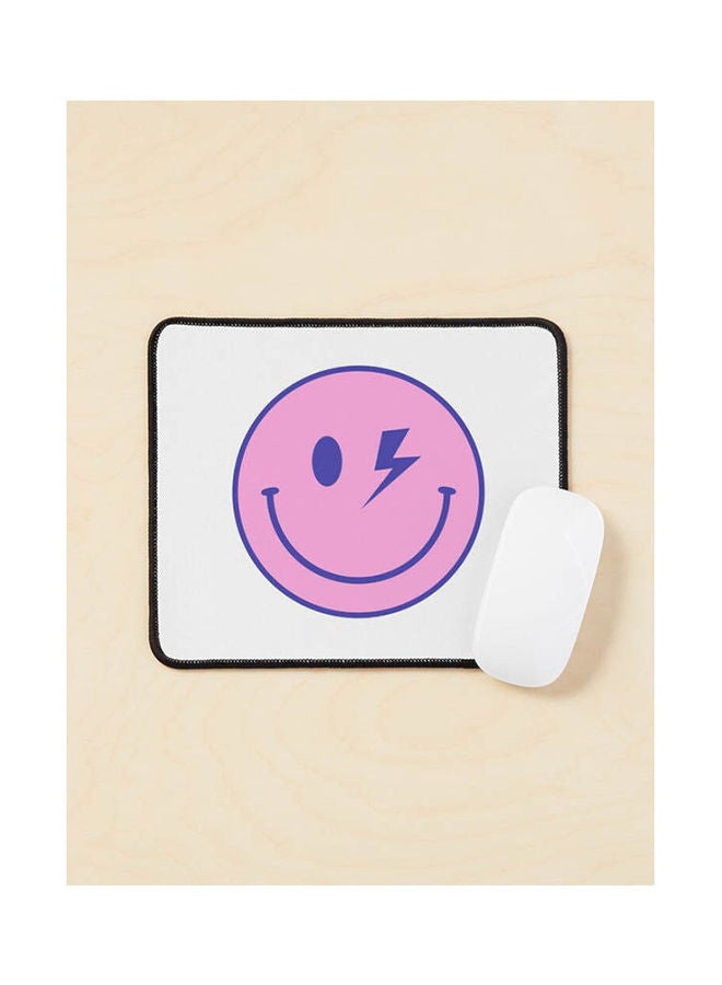 Generic - Lightning Bolt Smiley Face Mouse Pad Multicolour - Image 1