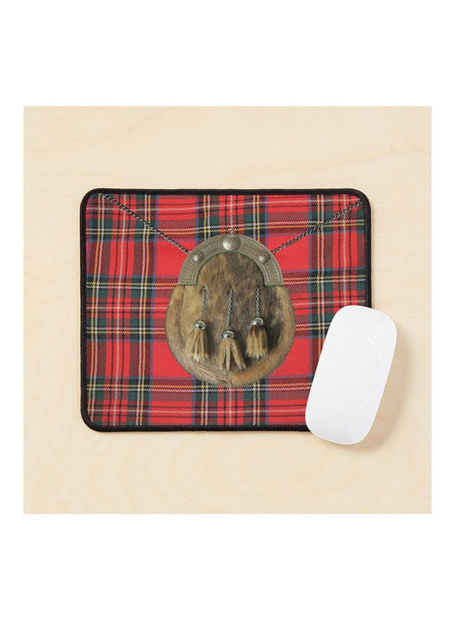 Generic - Royal Stewart Tartan Mouse Pad Multicolour - Image 1