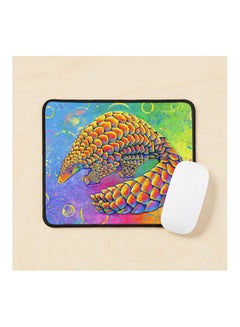Psychedelic Rainbow Pangolin Mouse Pad Multicolour