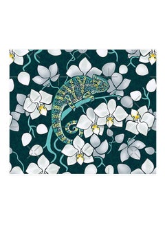 Chameleons And Orchids Mouse Pad Multicolour