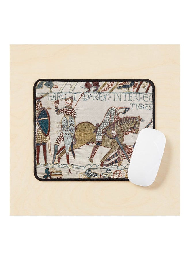 Bayeux Tapestry King Harold Is Killed Arrow In Eye Mouse Pad Multicolour 