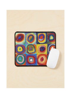 Wassily Kandinsky Color Study Squares With Concentric Circles Bauhaus Art Mouse Pad Multicolour