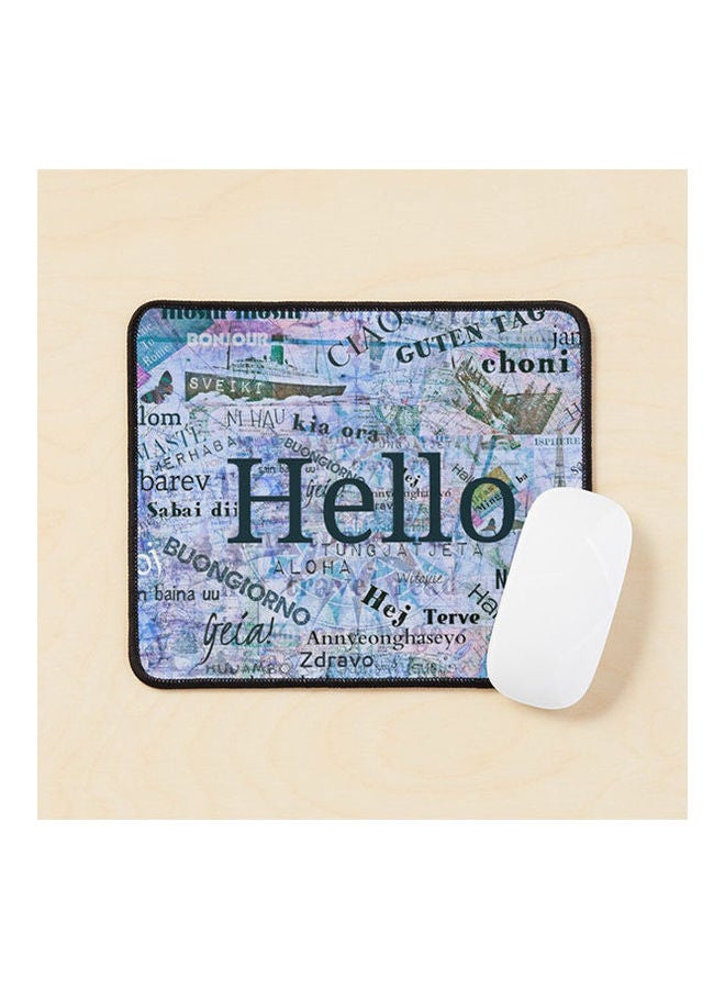 Generic - Hello In Different Languages Mouse Pad Multicolour - Image 1