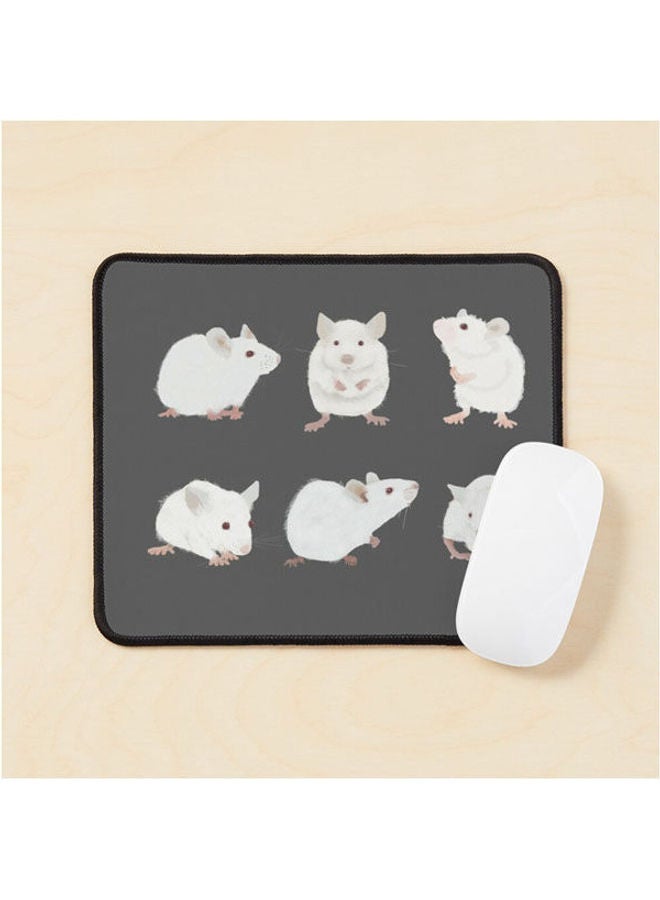 Generic - White Mice Mouse Pad Multicolour - Image 1
