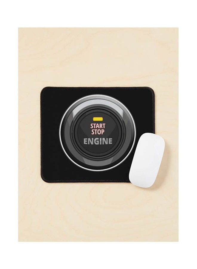Generic - Engine Start Stop Button Mouse Pad Multicolour - Image 1