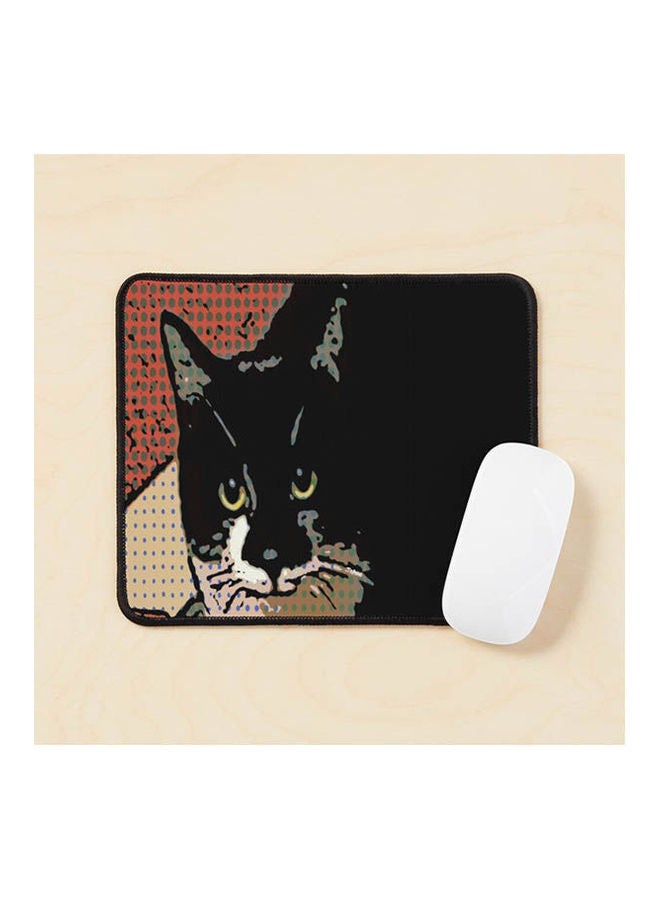 Generic - Cute Tuxedo Cat Using Filters Mouse Pad Multicolour - Image 1