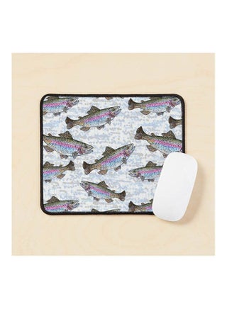 Rainbow Trout Fish Pattern Mouse Pad Multicolour - v1643475480/N52498304A_1