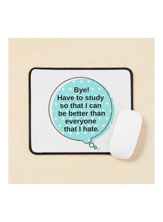 Bye Have To Study Polka Dot Mouse Pad Multicolour - v1643475496/N52501294A_1