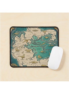 Map Of The Supercontinent Pangaea Mouse Pad Multicolour