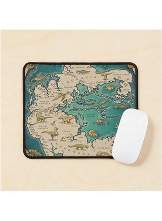 Map Of The Supercontinent Pangaea Mouse Pad Multicolour - v1643475504/N52504505A_1