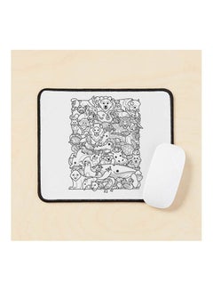 Animal Spectrum Mono Outline Mouse Pad Multicolour