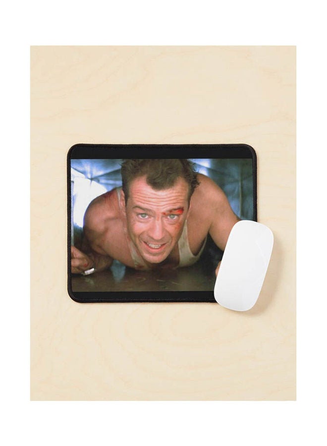 Die Hard Face Mask Bruce Willis Mouse Pad Multicolour 