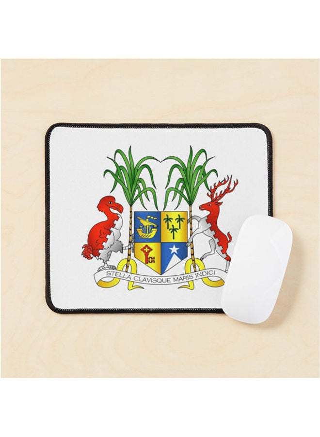 Mauritius Coat Of Arms Mouse Pad Multicolour