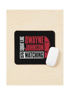 Squat Like Dwayne Johnson Is Watching Mouse Pad Multicolour