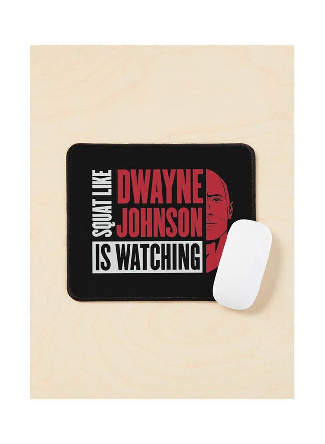 Generic - Squat Like Dwayne Johnson Is Watching Mouse Pad Multicolour - Image 1