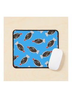 Sushi Soy Fish Pattern In Mouse Pad Multicolour