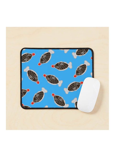 Sushi Soy Fish Pattern In Mouse Pad Multicolour