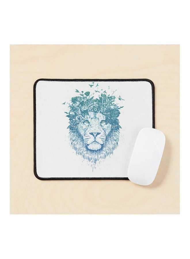 Floral Lion Mouse Pad Multicolour 