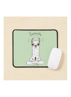 Llama Yoga Pose With Llamaste Mouse Pad Multicolour