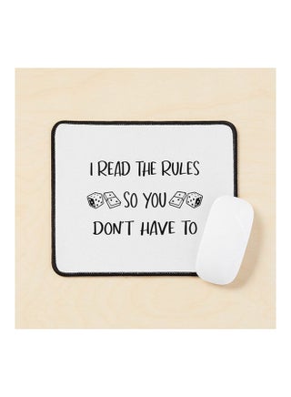I Read The Rules So You Don T Have To Mouse Pad Multicolour - v1643475629/N52502518A_1