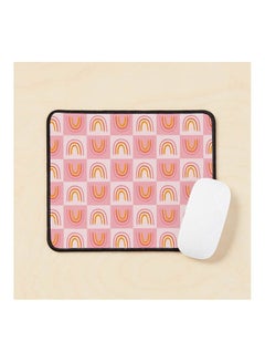 Rainbow Checke Print Mouse Pad Multicolour