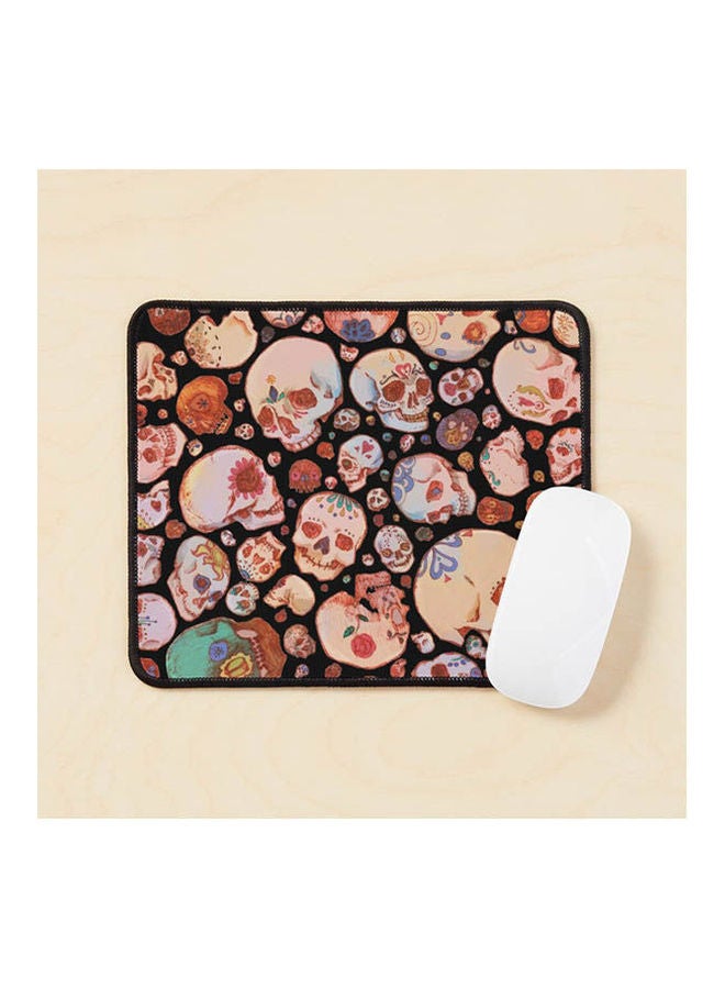 Skull Doodles Mouse Pad Multicolour