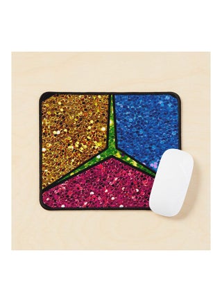 Disco Geometric Sequin Digital Print Design Mouse Pad Multicolour - v1643475662/N52501393A_1