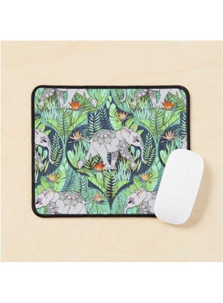 Little Elephant On A Jungle Adventure Faded Vintage Version Mouse Pad Multicolour - v1643475693/N52504581A_1