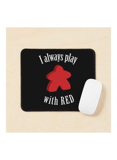 I Always Play With Meeple Board Game Design Mouse Pad Multicolour