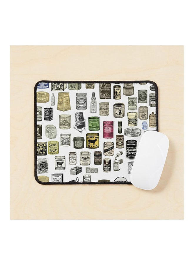 Generic - Vintage Victorian Food Cans Collage Mouse Pad Multicolour - Image 1