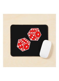 Lucky Double Six Dice Dice Throw The Dice Casino Game Gamble Craps On Mouse Pad Multicolour