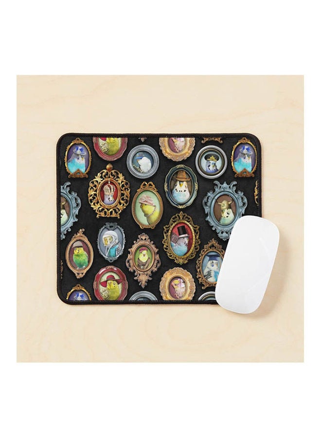 Generic - Budgies In Hats Mouse Pad Multicolour - Image 1