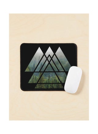 Sac Geometry Triangles Misty Forest Mouse Pad Red - v1643475873/N52505844A_1