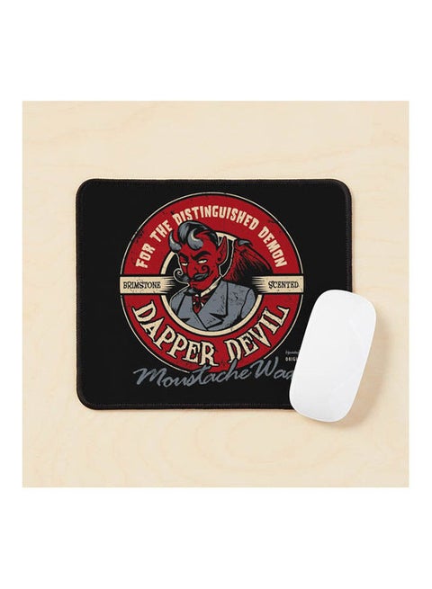 Dapper Devil Moustache Wax Mouse Pad Multicolour