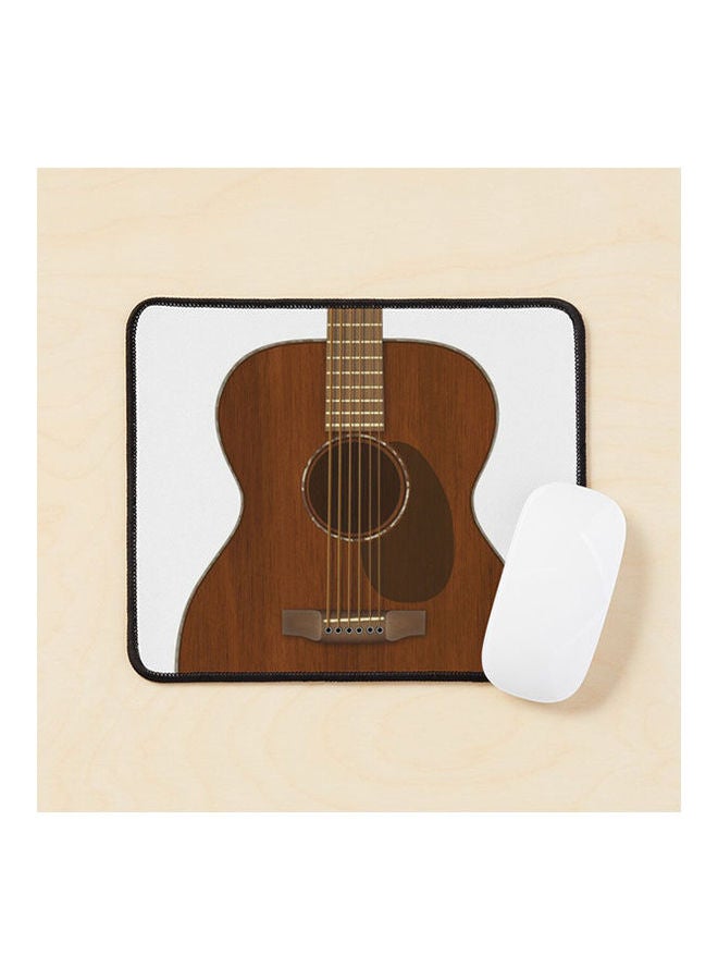 Acoustic Guitar Art Mouse Pad Multicolour 