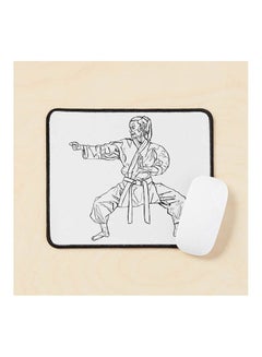 Generic Karate Karateka Kata Drawing Black Belt Mma Mouse Pad Multicolour 