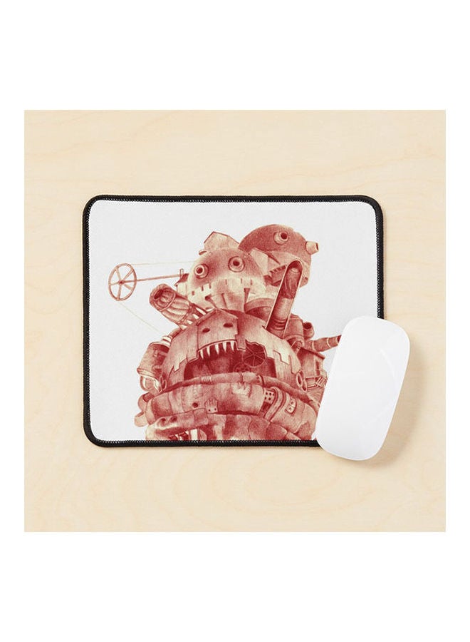 Howl S Moving Castle In  Mouse Pad Red