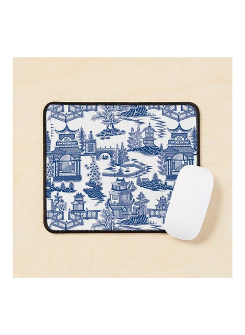 Willow Ancient Ming China  And  Chinoiserie Mouse Pad White