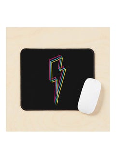 Generic Cmyk Lightning Lines Black Mouse Pad Multicolour 