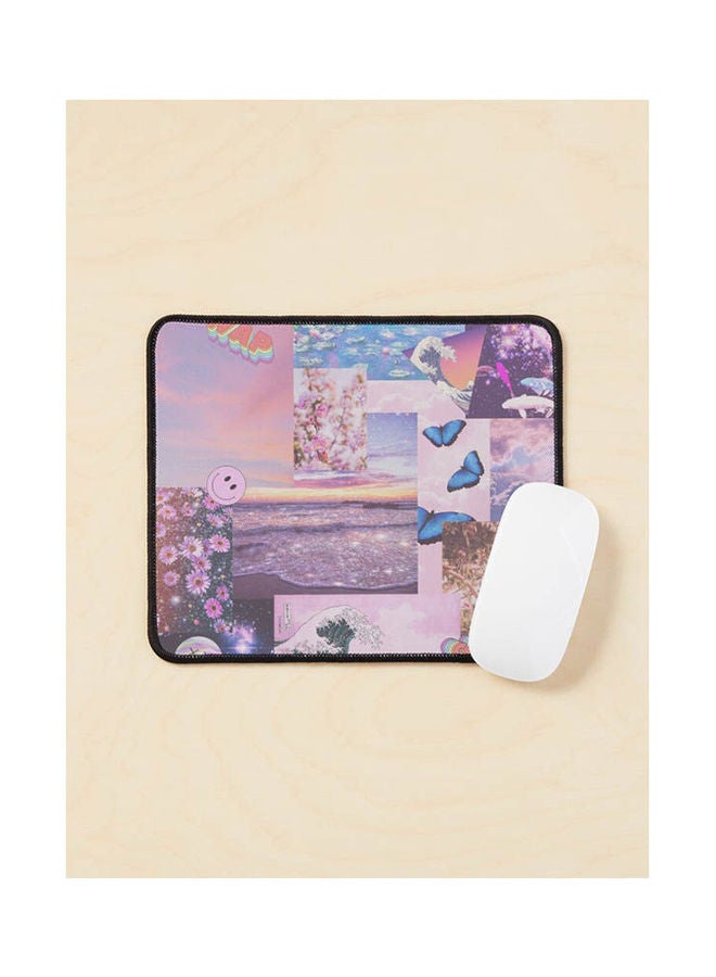 Generic - Pink Aesthetic Collage Mouse Pad Multicolour - Image 1